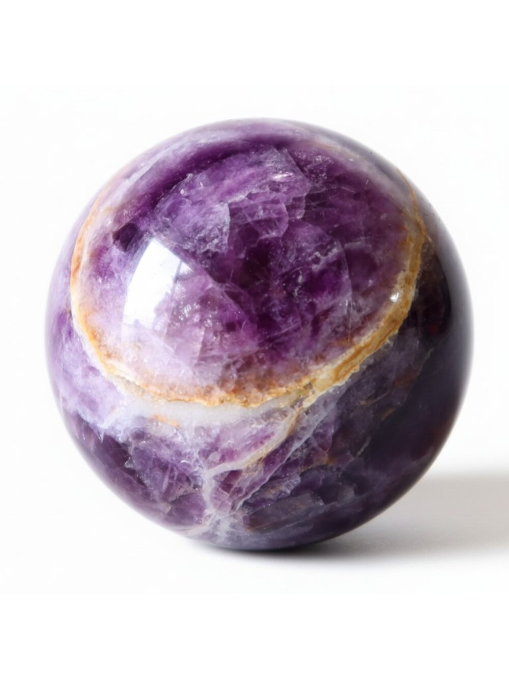 Amethyst Sphere Ring of Fire Purple Crystal Ball